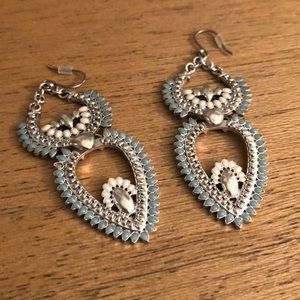 LUCKY | Mint and Silver Earrings